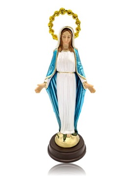 Figurka Matka Boża Niepokalana 16,5 cm ręczne malowanie oraz zdobienie