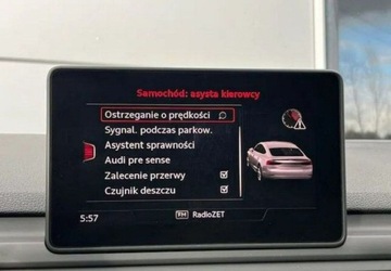 Audi A5 F5 Coupe 2.0 40 TDI 190KM 2019 Audi A5 Sportback Quattro Automat Navi Webasto Sport Line Ambiente F, zdjęcie 27