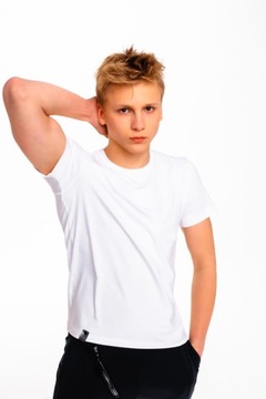 T SHIRT BLUZKA GENTLE MĘSKI BIAŁY M