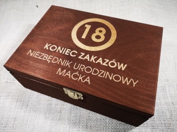 Pudełko niezbędnik prezent na urodziny 18 30 40 B