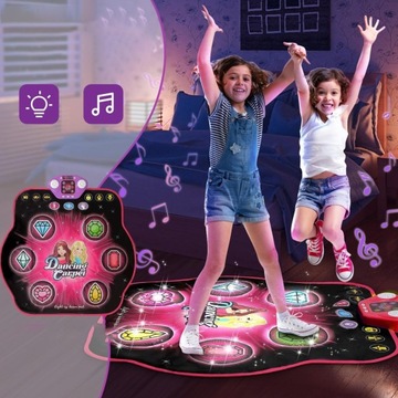 ТАНЦЕВАЛЬНЫЙ КОВРИК ДЛЯ ДЕТЕЙ, НЕСКОЛЬЗЯЩИЙ, 5 РЕЖИМОВ, BLUETOOTH ТАНЦЕВАЛЬНЫЙ КОВРИК