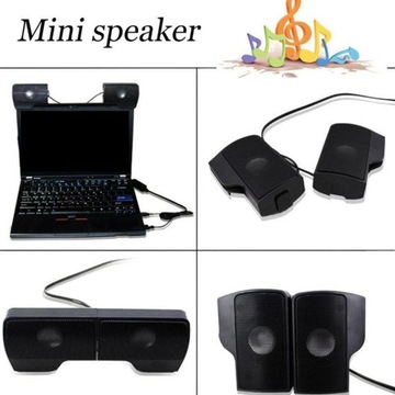 Głośnik komputerowy Mini USB z klipsem do gier stereo