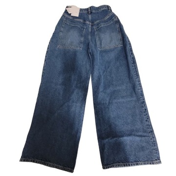 jeansy dzwony szerokie Stockholm atelier Mid waist wide leg r. EUR 36