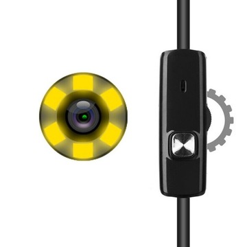 KAMERA INSPEKCYJNA ENDOSKOP 720p USB APP 3,9mm 5m