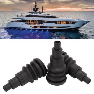 3 шт., защитные рукава для ботинок брандмауэра, черная резина, универсальная, до 3/8