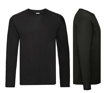 ФУТБОЛКА С ДЛИННЫМ РУКАВОМ FRUIT OF THE LOOM Черная XXL