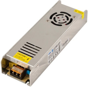 SOLIDNY ZASILACZ MODUŁOWY SLIM 12V 30A 360W DO TAŚM LED MONTAŻOWY ADLER