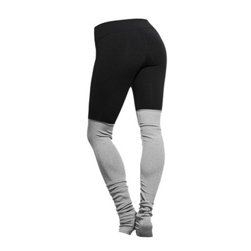 Damskie legginsy fitness z wysokim stanem Phenovo XL, czarne