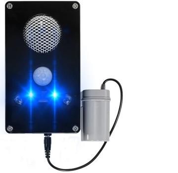 отпугиватель диких животных, кошек, собак, птиц + сигнализация + световая сирена