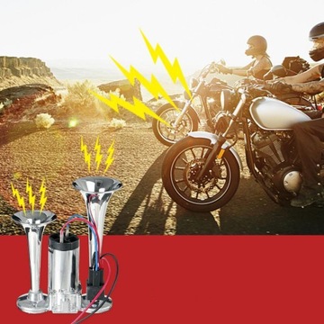 12V 600DB ГРОМКИЙ ДВОЙНОЙ ВОЗДУШНЫЙ КОМПРЕССОР ДВОЙНОЙ ВОЗДУШНОЙ ТРУБЫ