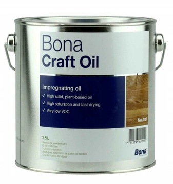 Bona Craft Oil - Olej do podłóg - Neutralny- 2,5 L
