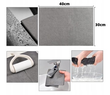 САЛФЕТКА MAGIC CLOTH утолщенная, впитывающая большая 30х40 5шт.