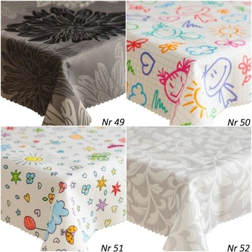 OBRUS PLAMOODPORNY 120x260 POLSKI RÓŻNE WZORY Nr