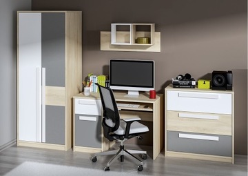 Мебель молодежной системы с 18 полками и панелями