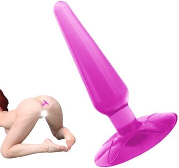 SZCZUPŁY KOREK ANALNY SEX ANAL PLUG NA PRZYSSAWCE