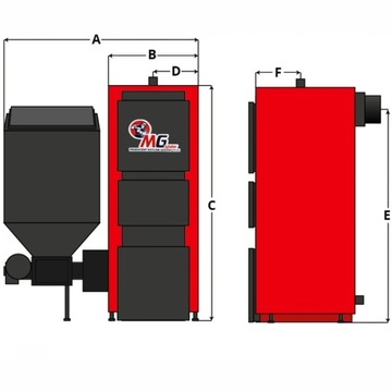 Kocioł pelet piec na pellet z podajnikiem 24kw