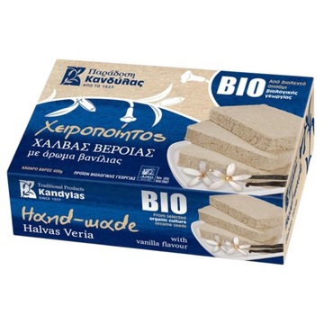 Chałwa grecka waniliowa BIO ręcznie robiona 400g