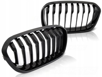 GRILL NERKI BMW 1 F20 F21 15-18R BLACK POŁYSK