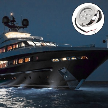 12В 24В подводное освещение для яхты, нержавеющая сталь 316, угол 10°, 0J