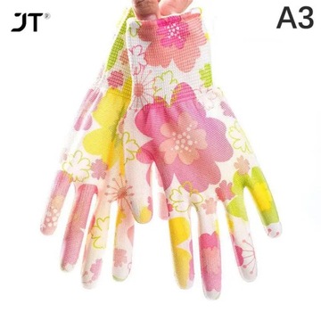 1 пара дышащих женских садовых перчаток из нейлона с принтом