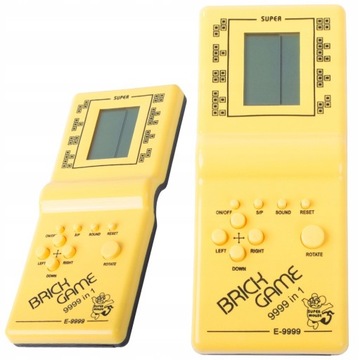Elektroniczna gra tetris konsola kieszonkowa retro