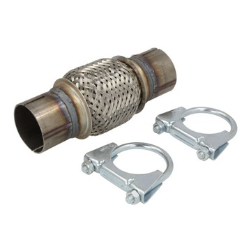 JMJ ZŁĄCZE ELASTYCZNE plecionka układu wydechowego 50mm x 100mm z obejmami