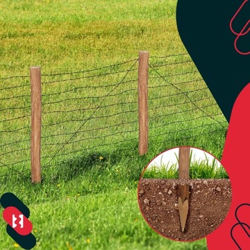 PALIK STRUGANY SŁUPEK PALISADA TYCZKA PODPORA DREWNO OGRODZENIA PŁOTU 120CM