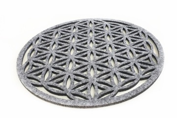Serweta filcowa - Kwiat życia średnica 50 cm