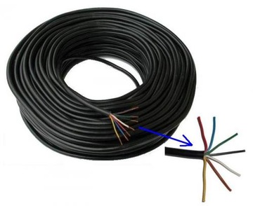Przewod kabel 7 zyl zylowy YLYS 6x0,6+1x1mm FC3