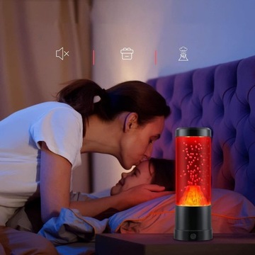 ДЕКОРАТИВНАЯ ЛАВА ЛАМПА НОЧНИК ИМИТАЦИЯ ИЗВЕРЖЕНИЯ ВУЛКАНА КРАСНАЯ