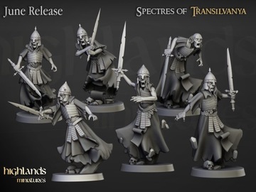 Wraith Unit x6 Highlands Miniatures 32 mm