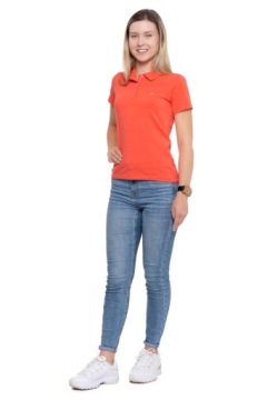 ЖЕНСКАЯ РУБАШКА ПОЛО С КОРОТКИМ РУКАВОМ, ХЛОПОК ПРЕМИУМ МОРАЖ, размер 3XL