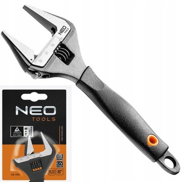 NEO KLUCZ NASTAWNY SZWED 150 MM ZAKRES 0-34 MM GUMOWANA RĘKOJEŚĆ 03-015