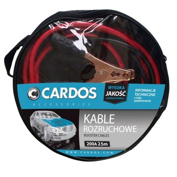 Kable Rozruchowe Przewody CARDOS 200A 2,5m