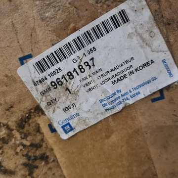 DAEWOO NUBIRA 1.6 16V VENTILÁTOR CHLADIČŮ VODY TEKUTINY VĚTRÁK NOVÝ !