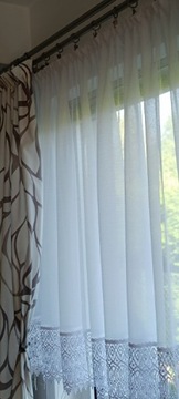 Мятая вуаль из гипса, 20 см, высота 100 см.