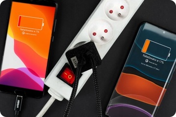 МОЩНОЕ ЗАРЯДНОЕ УСТРОЙСТВО USB/USB-C 65 Вт 20 В ДЛЯ iPhone iPad