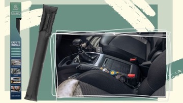 2 Uniwersalne wypełniacze szczelin między fotelem konsolą w aucie ekoskóra