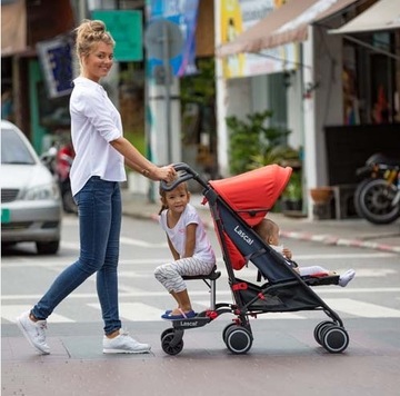 Удлинитель для коляски Lascal BuggyBoard Maxi+, красный