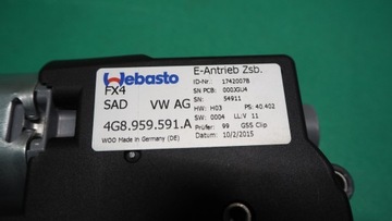 AUDI A6 MOTOREK STŘEŠNÍHO OKNA 4G8959591A