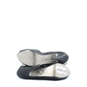 ADOLFO DOMINGUEZ Размер EU 39, черные туфли с открытым носком