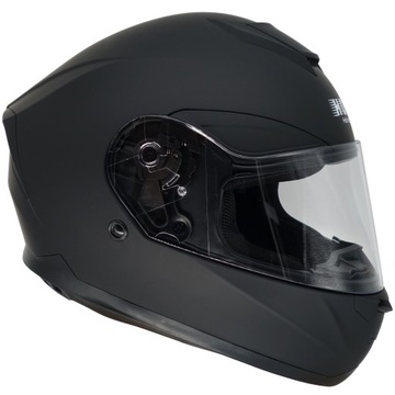 KASK MOTOCYKLOWY HORN H831 XS MAT + GRATIS KOMINIARKA, CZARNA SZYBA