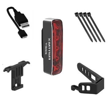 LAMPKA rowerowa XlitET oświetlenie TYŁ czujnik hamowania usb (E104)
