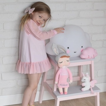 Единорог цвета экрю, размер S - Мелоотка с именем, игрушка, подарок