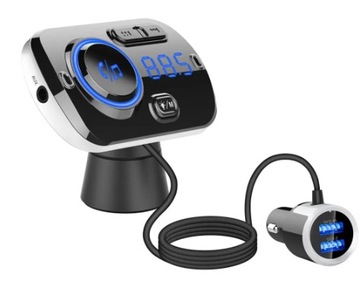 FM-ПЕРЕДАТЧИК BLUETOOTH АВТОМОБИЛЬНАЯ КАРТА AUX SD БЫСТРОЕ ЗАРЯДНОЕ УСТРОЙСТВО 2x USB