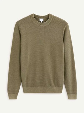 CELIO SWETER KHAKI ZIELONY S