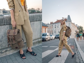 РЮКЗАК RANTTIER CANVAS ИЗ НАТУРАЛЬНОЙ КОЖИ YKK КОКО