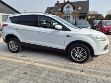 Ford Kuga II SUV 2.0 Duratorq TDCi 163KM 2013 Ford Kuga Sliczna biala Titanium 2.0 TDCI 163KM Naped 4x4 200tys km orygin, zdjęcie 10