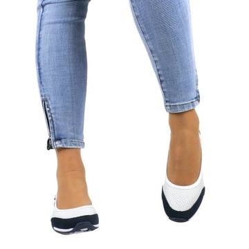 БАЛЕТКИ ЖЕНСКИЕ КОЖАНЫЕ, СПОРТИВНЫЕ, БЕЛЫЕ, УДОБНЫЕ, ЛЕГКИЕ, АЖУРНЫЕ