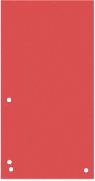 КАРТОННЫЕ ВКЛАДЫШИ 1/3 А4 100ШТ КРАСНЫЕ x5